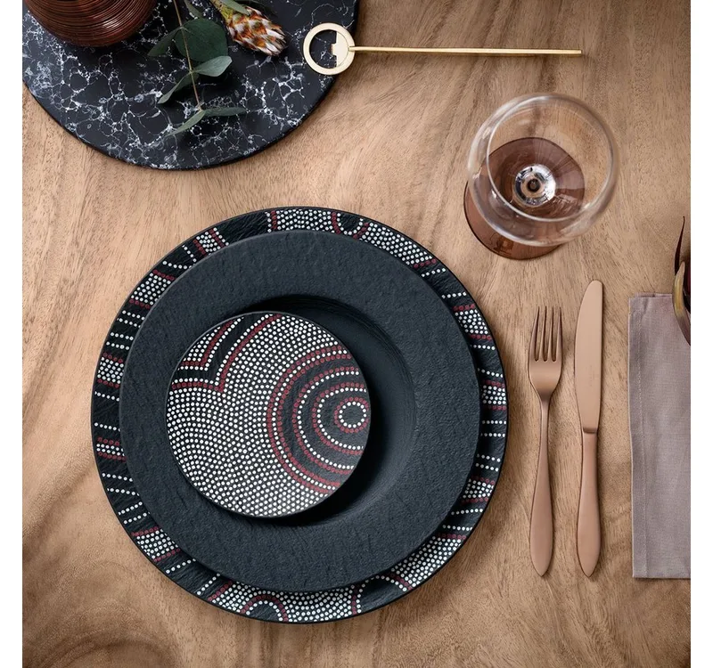 Manufacture Rock Dinerbord Rond - Ø 27 cm de Villeroy & Boch en Noir – photo produit 2 sur 5
