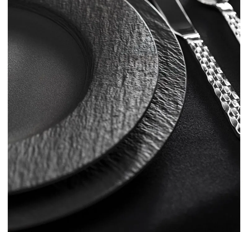 Manufacture Rock Dinerbord Rond - Ø 27 cm de Villeroy & Boch en Noir – photo produit 5 sur 5