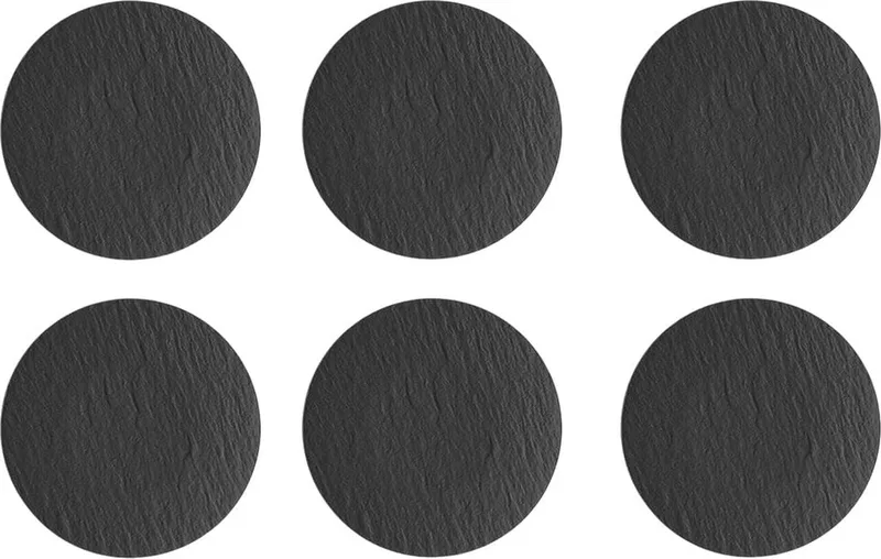 Manufacture Rock Gebaksbordjes 6 stuks 16cm by Villeroy & Boch in Black – product photo