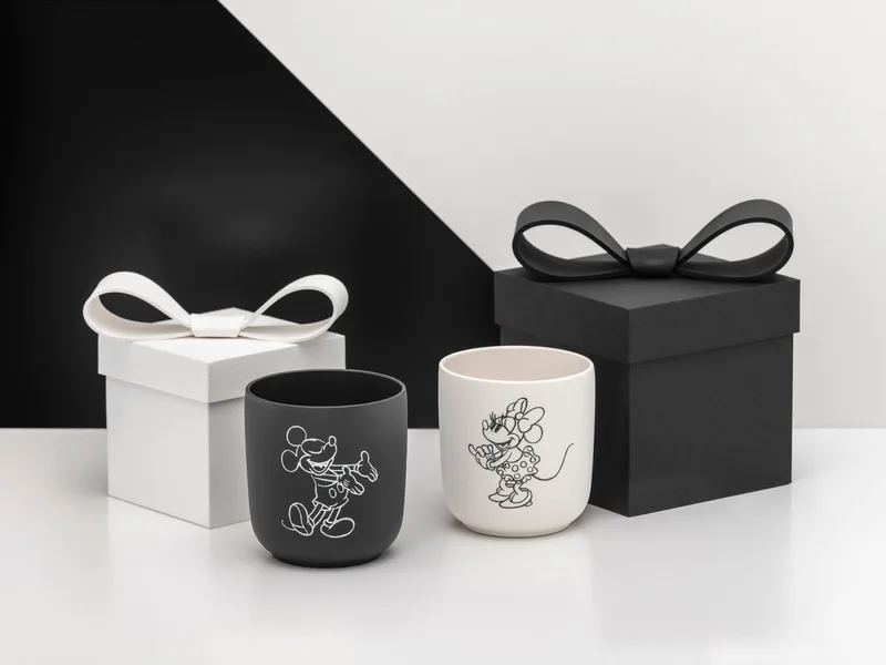Manufacture Rock Mickey Mouse - Beker Set 2-Delig by Villeroy & Boch in Zwart-wit – product photo 2 of 4