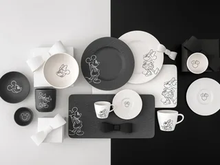 Manufacture Rock Mickey Mouse - Beker Set 2-Delig by Villeroy & Boch in Zwart-wit – product photo 3 of 4