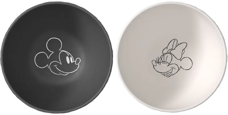 Manufacture Rock Mickey Mouse - Schaaltjes - Set 2-Delig från Villeroy & Boch i Zwart-wit – produktbild