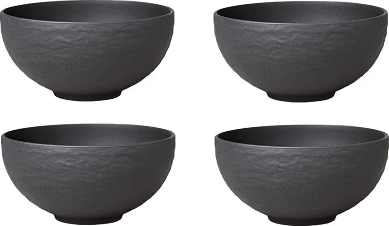 Manufacture Rock Soepkommen 4 stuks by Villeroy & Boch in Black – product photo