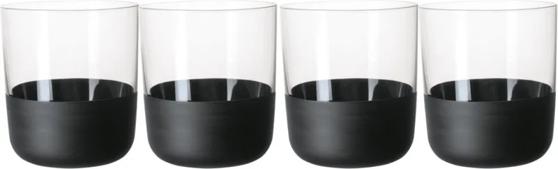 Manufacture Rock Tumbler Glas 4 Stuks by Villeroy & Boch in Black – product photo