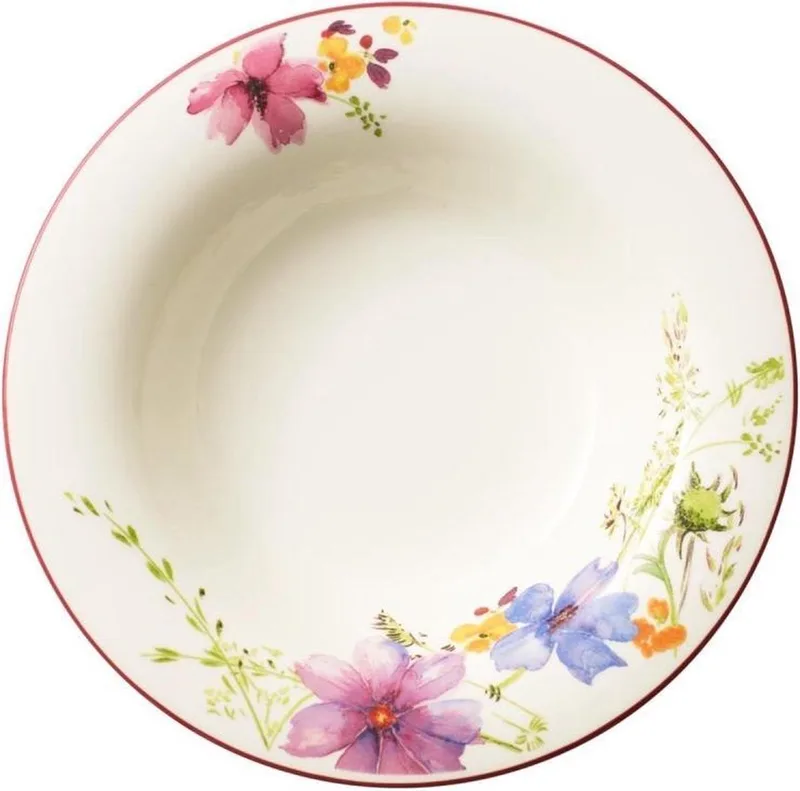 Mariefleur Basic Bord diep 23 cm - porselein by Villeroy & Boch in White – product photo 1 of 3