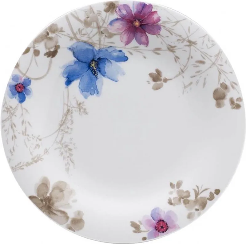 Mariefleur Gris Basic Dinerbord - Ø 27 cm de Villeroy & Boch en Gris, Bleu – photo produit