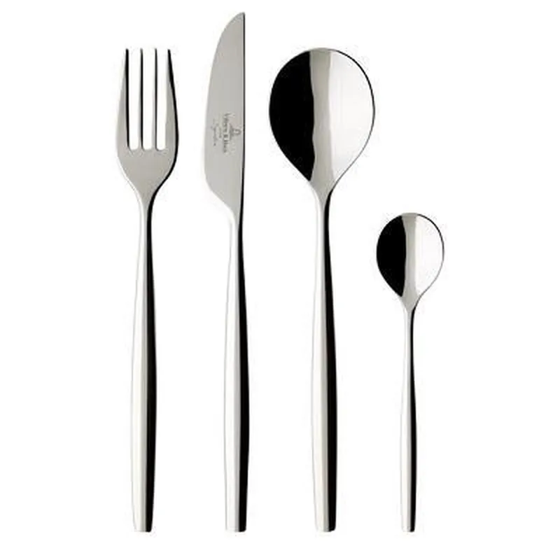 MetroChic - Bestekset 6 persoons 24-dlg von Villeroy & Boch in Silber – Produktfoto