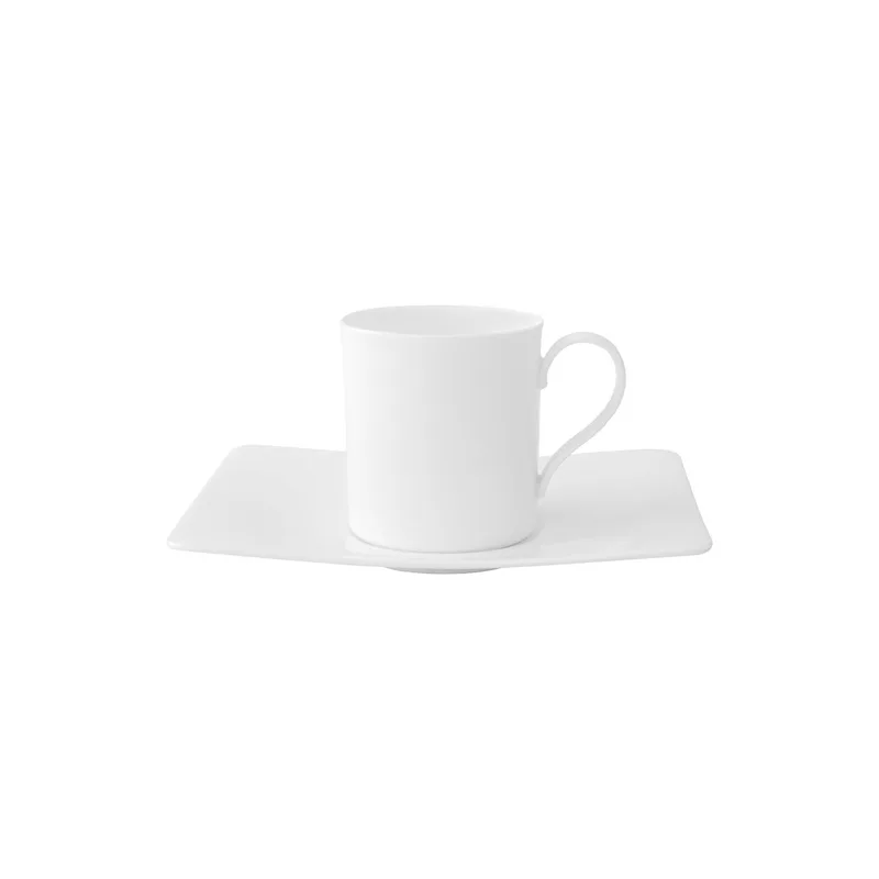 Modern Grace koffiekop + schotel by Villeroy & Boch in White – product photo