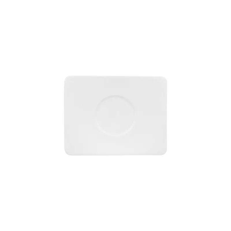 Modern Grace Koppen & Schotels Modern Grace Schotel voor Koffiekop, 17 x 14 cm de Villeroy & Boch en Blanc – photo produit