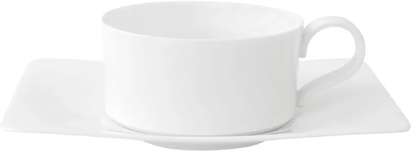 Modern Grace theekop + schotel by Villeroy & Boch in White – product photo
