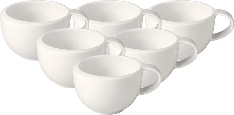Mokka-/ Espressotasse NewMoon 50 ml Set van 6 by Villeroy & Boch in Wit-gekleurd – product photo