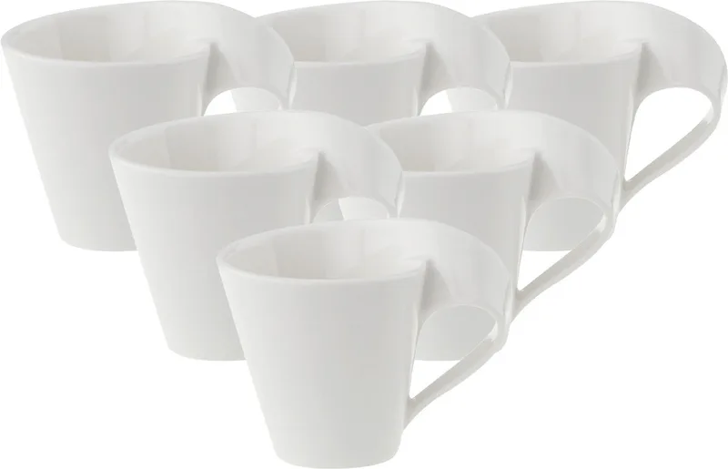 Mokka-/ Espressotasse NewWave 80 ml Set van 6 by Villeroy & Boch in Wit-gekleurd – product photo