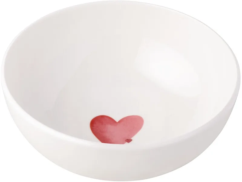 Müslischale Sending Love With Love ø 16,9 cm de Villeroy & Boch en Wit-rood – photo produit