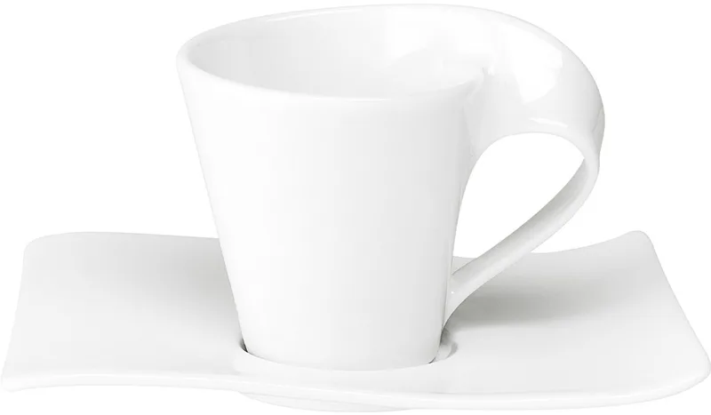 NewWave - Koffiekop en Schotel von Villeroy & Boch in Wit-gekleurd – Produktfoto