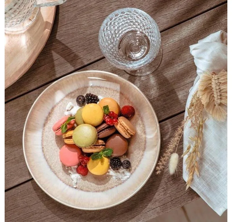 Ontbijtbord / Dessertbord Perlemor Sand - ø 24 cm von Villeroy & Boch in Beige – Produktfoto 4 von 5