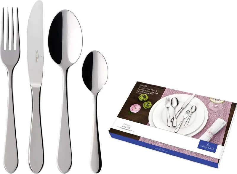 Oscar Bestekcassette - 30 delig - 44 x 28 x 5 cm by Villeroy & Boch in Silver – product photo