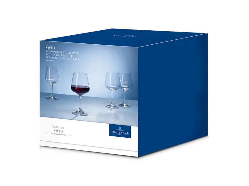 Ovid Rode Wijnglas - 4 stuks - Kristal by Villeroy & Boch in Transparent – product photo 2 of 3