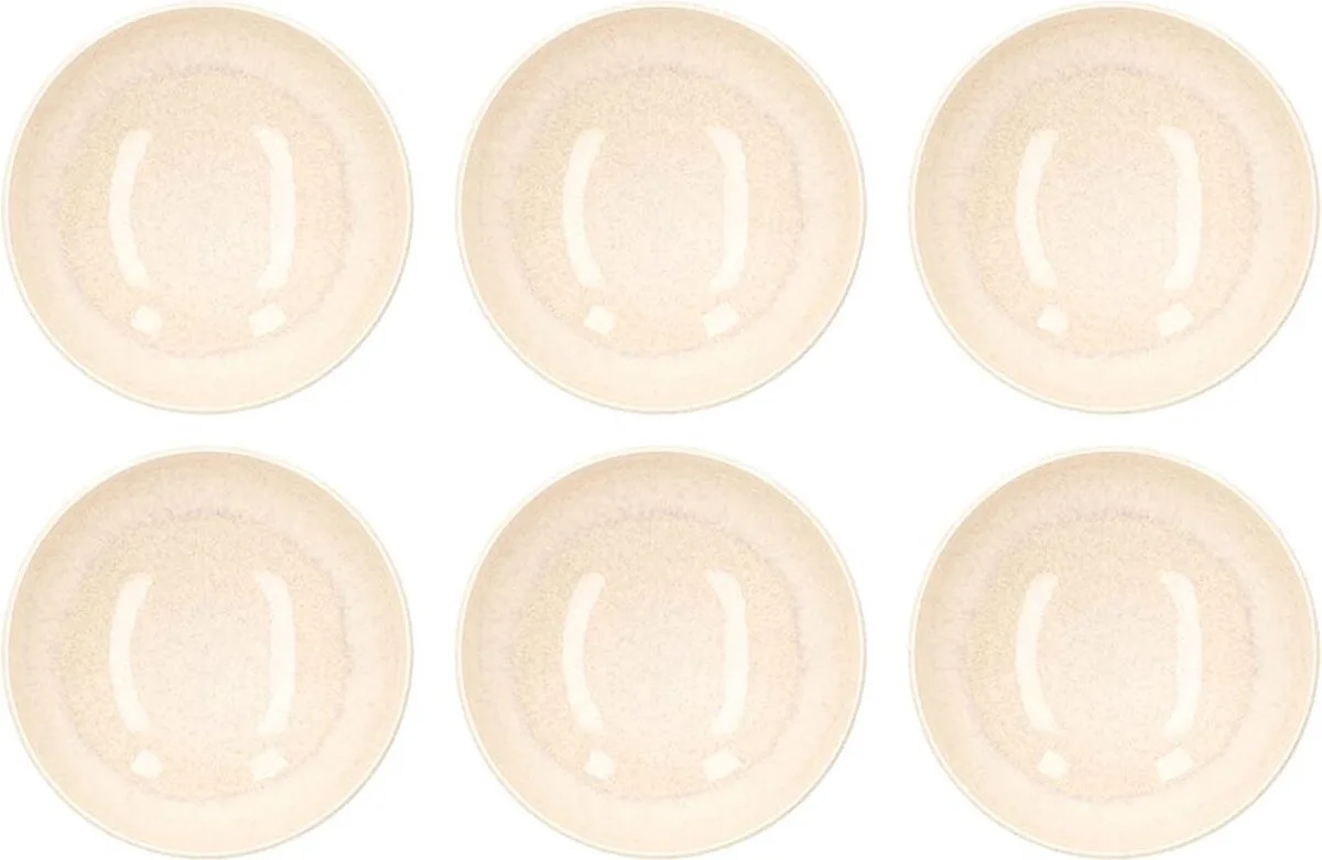 Perlemor Sand Pastaborden 6 stuks 22cm de Villeroy & Boch en Marron – photo produit
