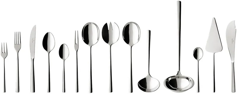 Piemont 18/10 - Bestekset 12 persoons 70-dlg de Villeroy & Boch en Argent – photo produit