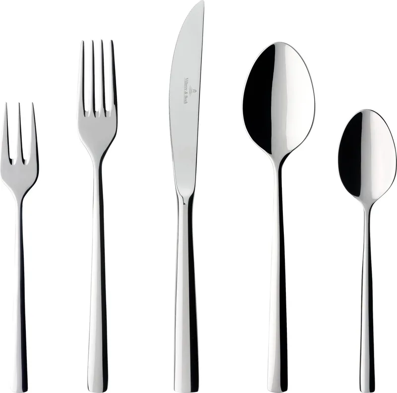 Piemont Bestekset - 30-delig - 18/10 edelstaal de Villeroy & Boch en Argent – photo produit