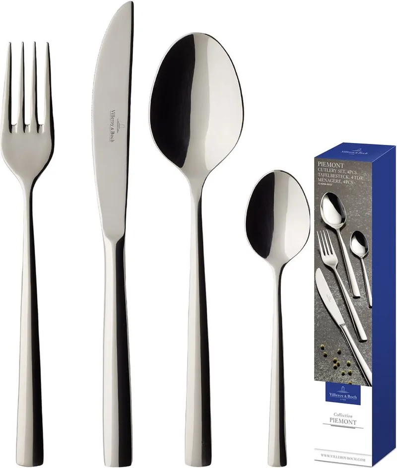Piemont Bestekset - 4 Delig by Villeroy & Boch in Silver – product photo