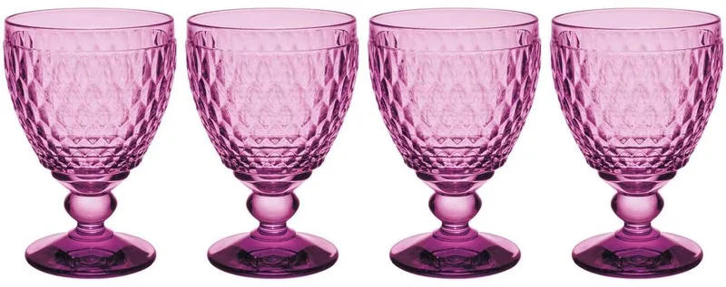 Rotweingläser Boston Coloured 310 ml Set van 4 van Villeroy & Boch in Berry – productfoto