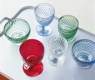 Rotweingläser Boston Coloured 310 ml Set van 4 by Villeroy & Boch in Blue – product photo 3 of 5