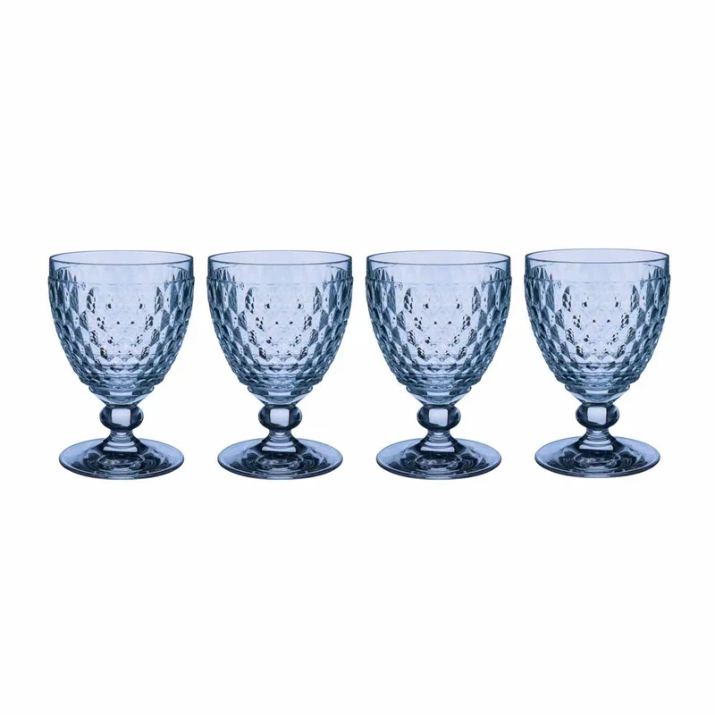 Rotweingläser Boston Coloured 310 ml Set van 4 by Villeroy & Boch in Blue – product photo 1 of 5