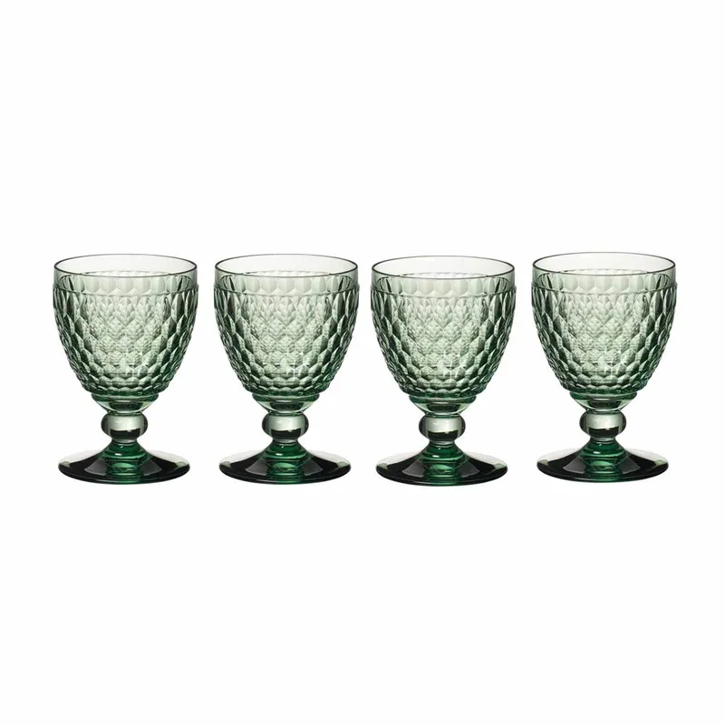Rotweingläser Boston Coloured 310 ml Set van 4 von Villeroy & Boch in Grün – Produktfoto