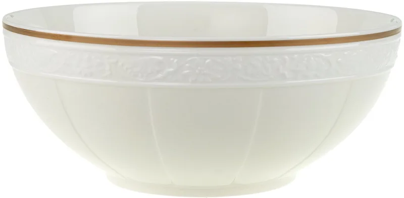 Saladeschaal 21cm (3) von Villeroy & Boch in Weiß, Gelb, Gold – Produktfoto
