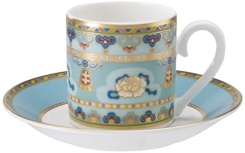 Samarkand Aquamarin - Mokkakop en -schotel by Villeroy & Boch in Blue – product photo