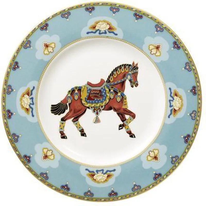 Samarkand Aquamarin - Ontbijtbord - � 22 cm - Blauw by Villeroy & Boch in Blue, Multicolour – product photo