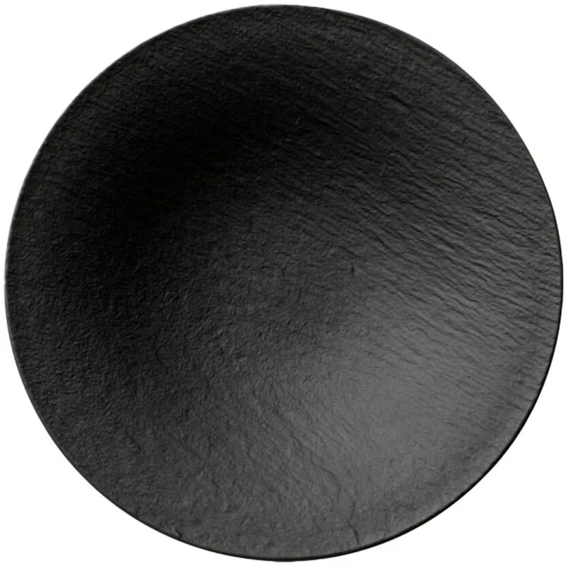 Schaal / Serveerschaal Manufacture Rock – Ø 29 cm – Stijlvol en Duurzaam – Perfect voor het Serveren van Gerechten, Salades en Meer de Villeroy & Boch en Noir – photo produit