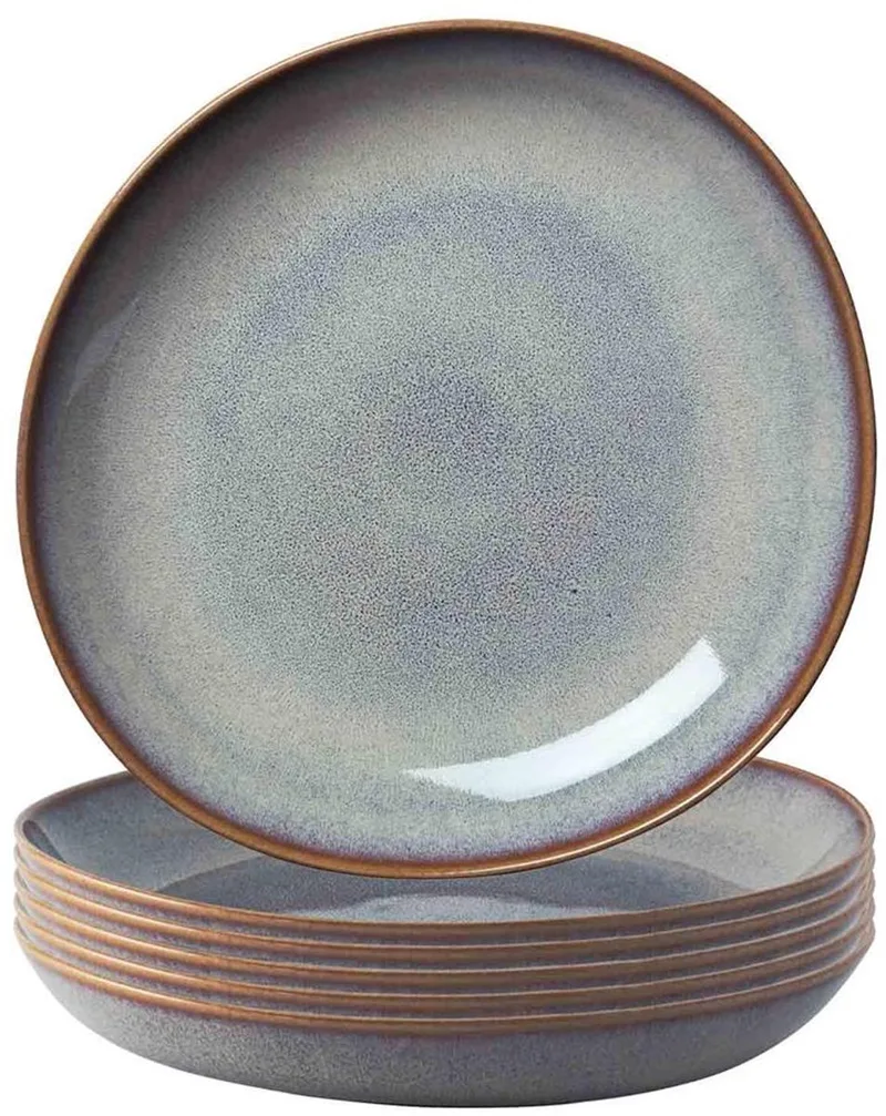 Schalen flach Lave ø 27 cm Set van 6 by Villeroy & Boch in Beige – product photo