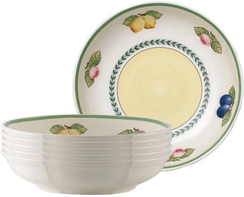 Schalen French Garden Fleurence ø 23,5 cm Set van 6 de Villeroy & Boch en Gekleurd – photo produit