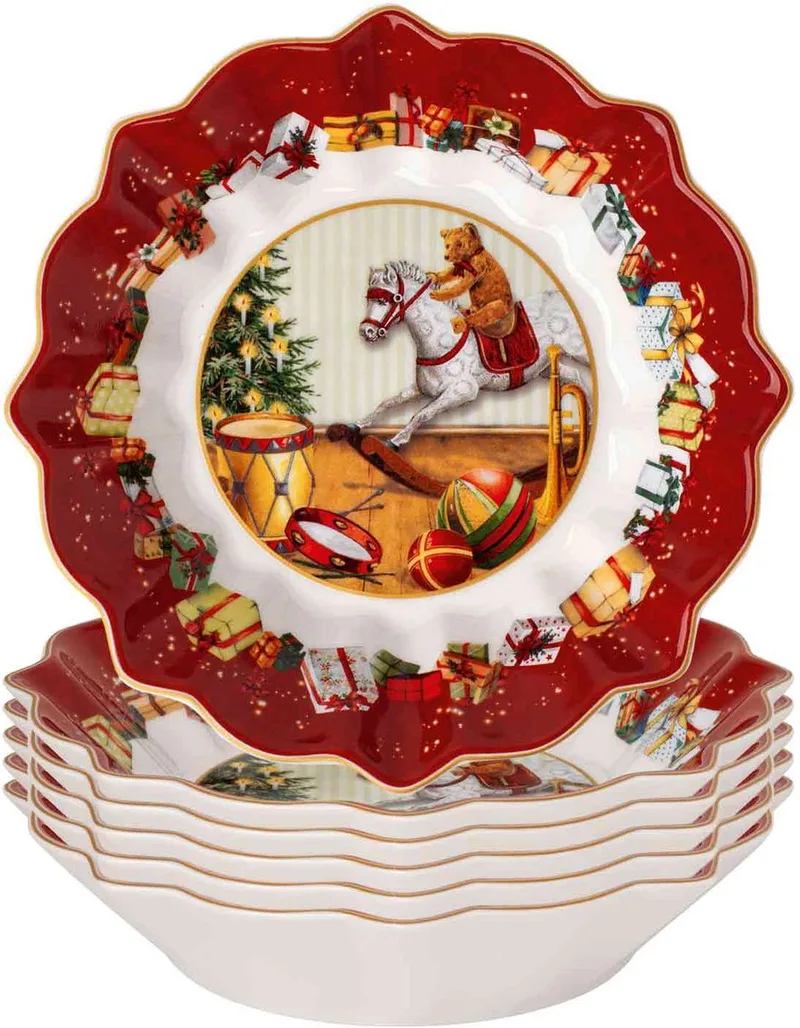 Schalen "Geschenke" Toy's Fantasy ø 16,6 cm Set van 6 by Villeroy & Boch in Gekleurd – product photo