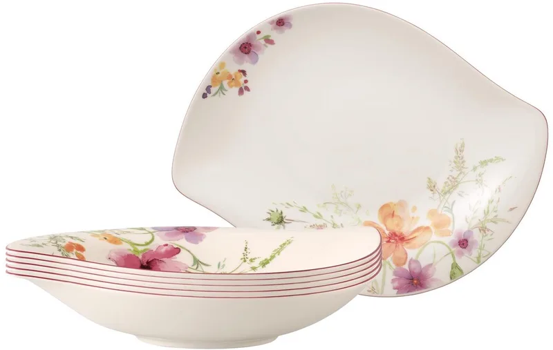 Schalen Mariefleur Serve & Salad 36 x 26 cm Set van 6 de Villeroy & Boch en Gekleurd – photo produit
