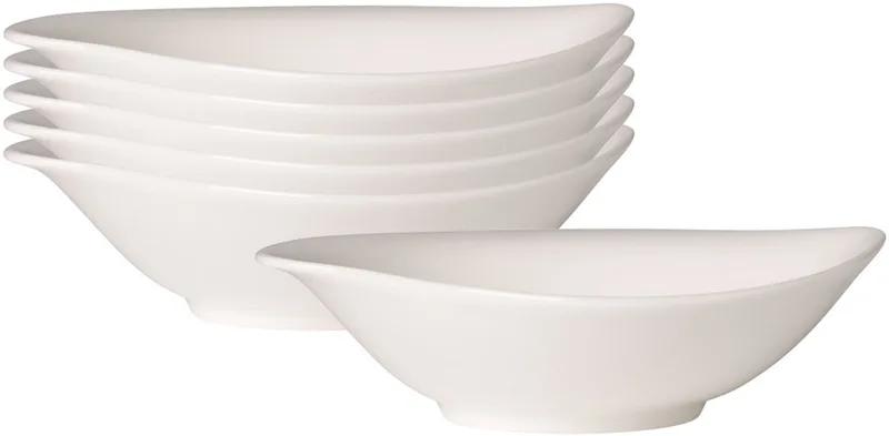 Schalen New Cottage Basic 15 x 13 cm Set van 6 by Villeroy & Boch in Wit-gekleurd – product photo