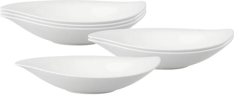 Schalen tief New Cottage Special Serve Salad 250 ml Set van 6 by Villeroy & Boch in Wit-gekleurd – product photo