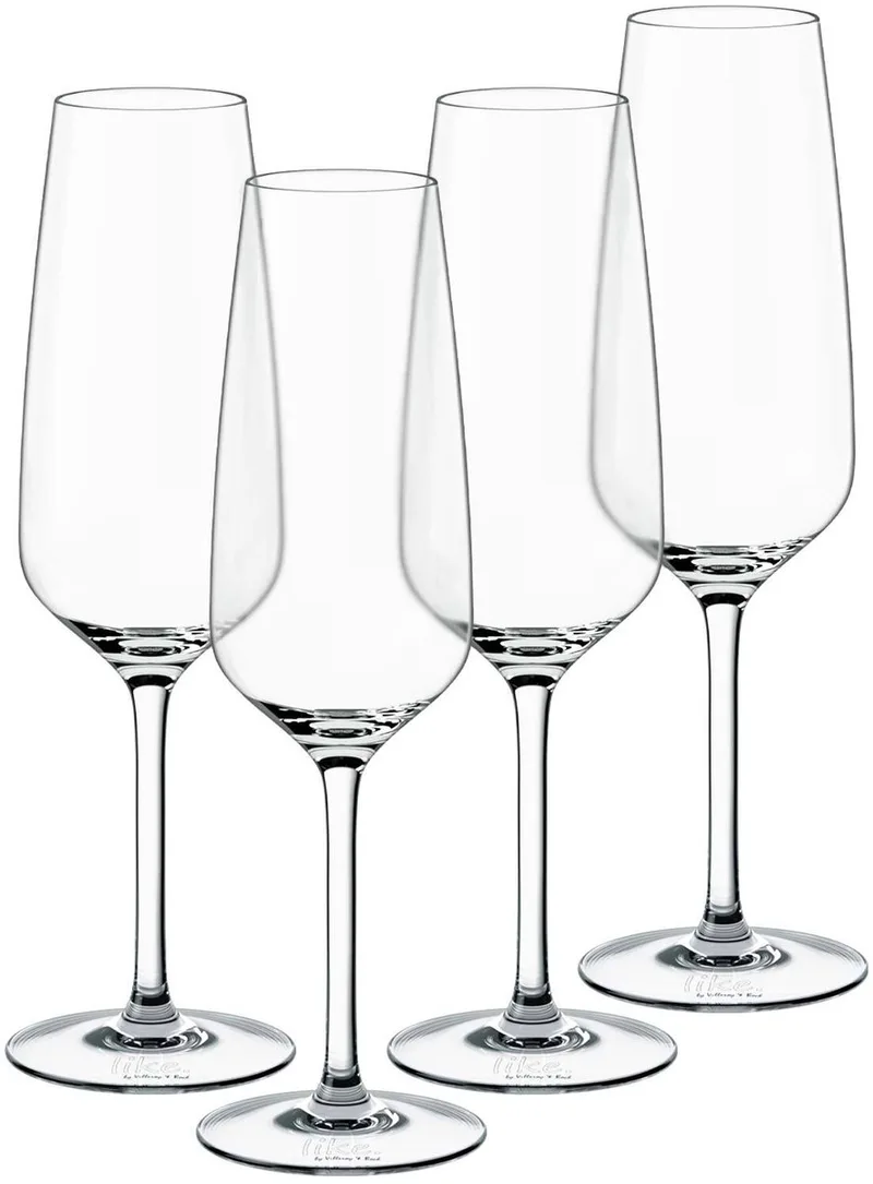 Sekt- / Champagnergläser Essential 120 ml Set van 4 by Villeroy & Boch in Transparent – product photo
