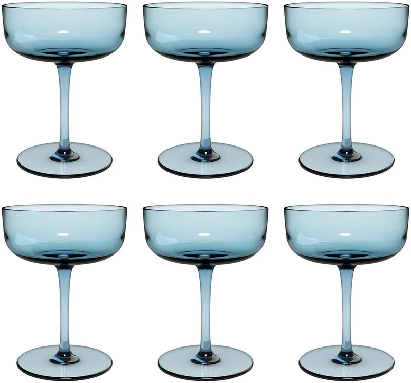Sektschalen / Dessertschalen Like Glass 100 ml Set van 6 by Villeroy & Boch in Blue – product photo