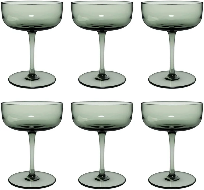 Sektschalen / Dessertschalen Like Glass 100 ml Set van 6 fra Villeroy & Boch i Grøn – produktbillede