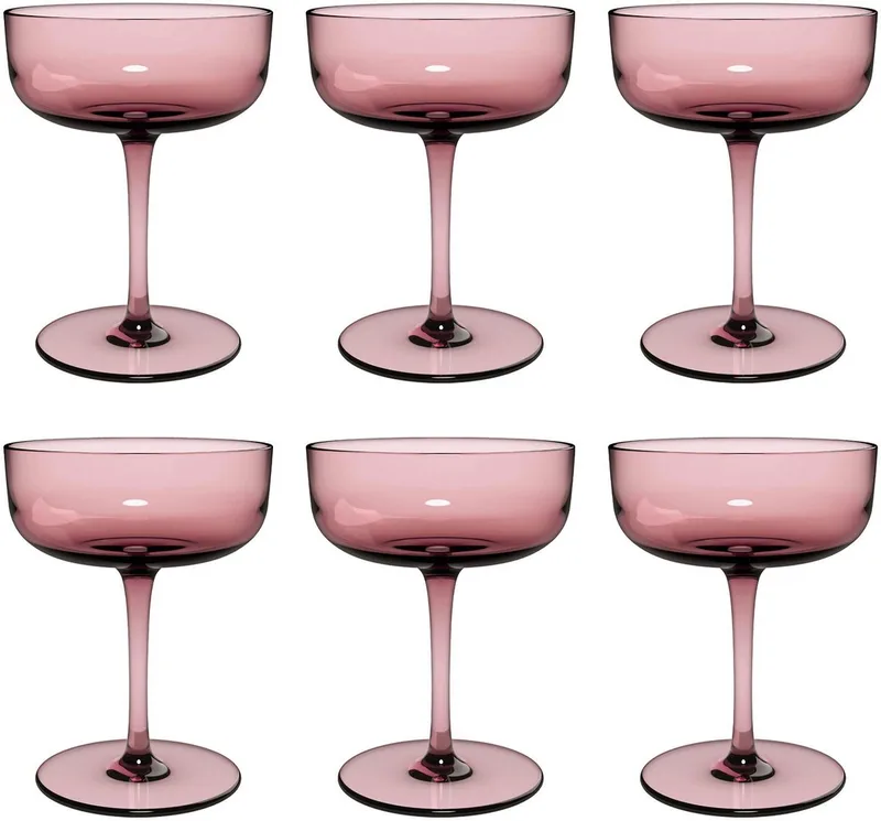 Sektschalen / Dessertschalen Like Glass 100 ml Set van 6 von Villeroy & Boch in Rosa – Produktfoto