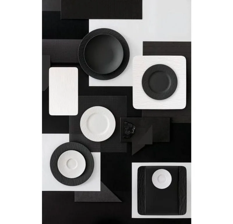 Serveerschaal Manufacture Rock - 28 x 17 cm fra Villeroy & Boch i Sort – produktbillede 2 af 4
