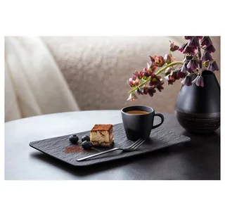 Serveerschaal Manufacture Rock - 28 x 17 cm fra Villeroy & Boch i Sort – produktbillede 4 af 4