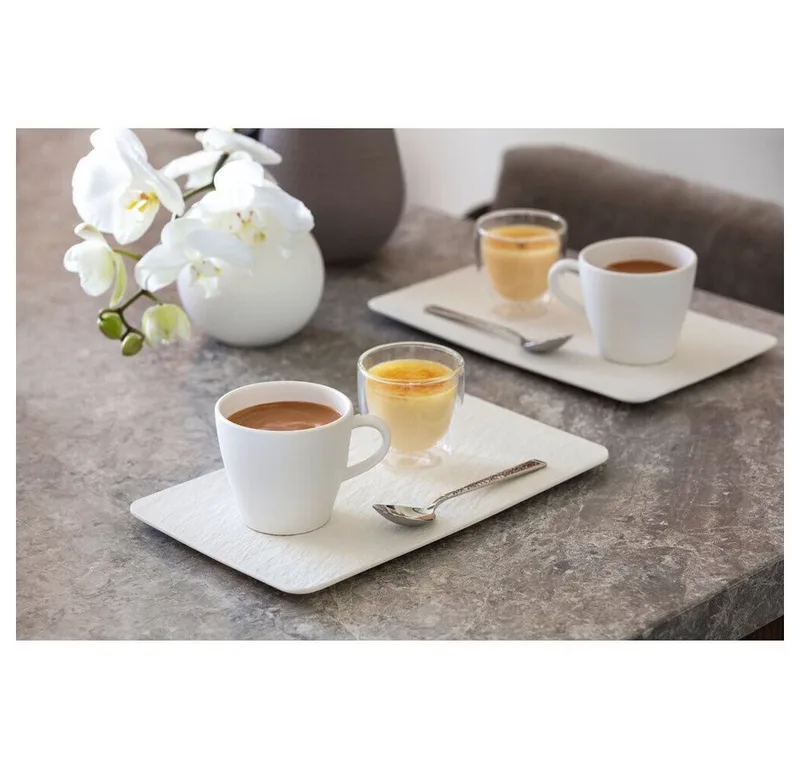 Serveerschaal / Opdienschotel Manufacture Rock – 28 x 17 cm – Stijlvol en Duurzaam – Perfect voor het Serveren van Gerechten, Salades en Meer by Villeroy & Boch in White – product photo 4 of 4