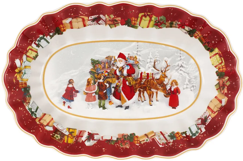Serveerschaal Toy's Fantasy - 29 x 19 cm von Villeroy & Boch in Rot – Produktfoto