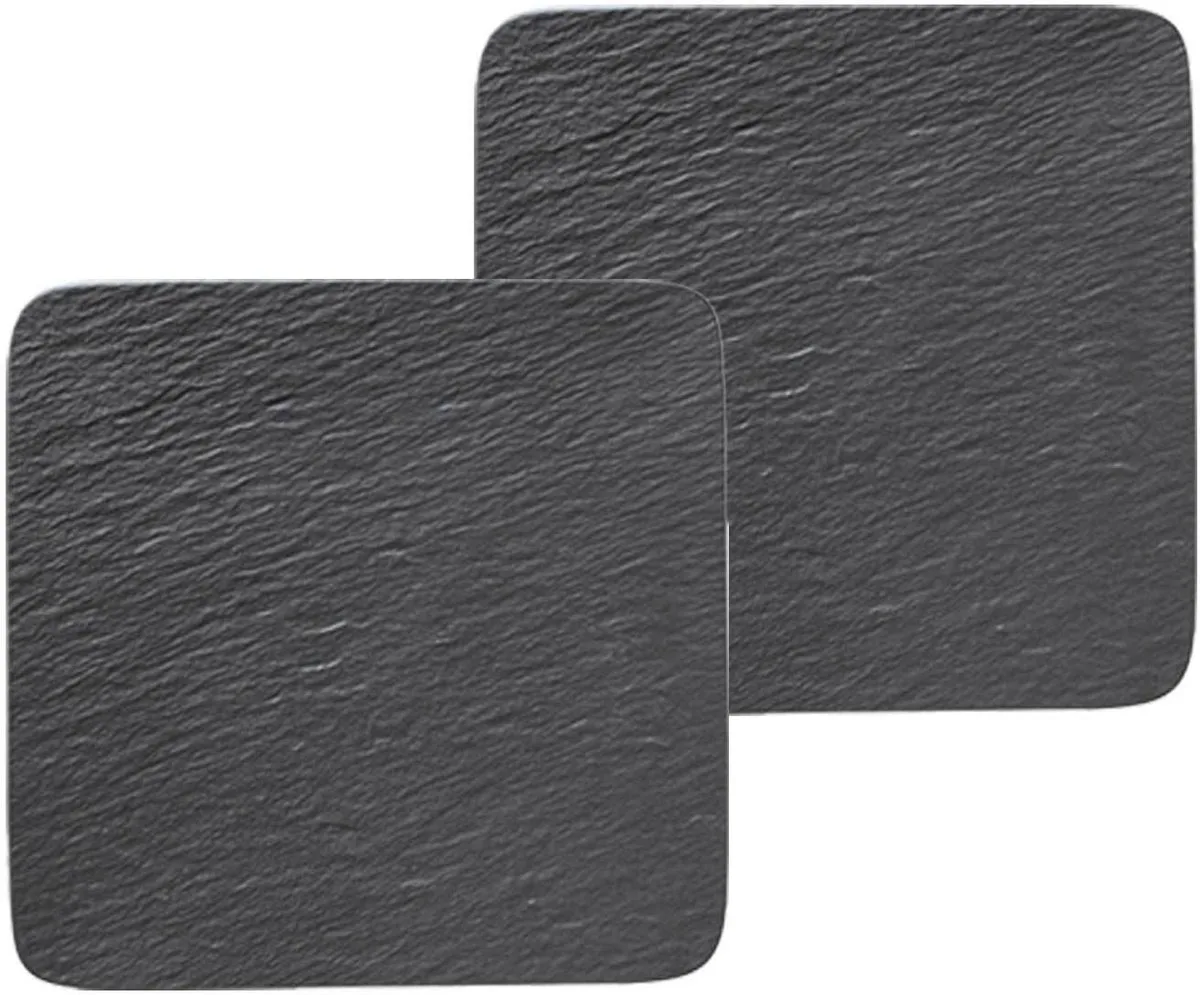 Servierplatten Manufacture Rock Set van 2 de Villeroy & Boch en Zwart-gekleurd – photo produit