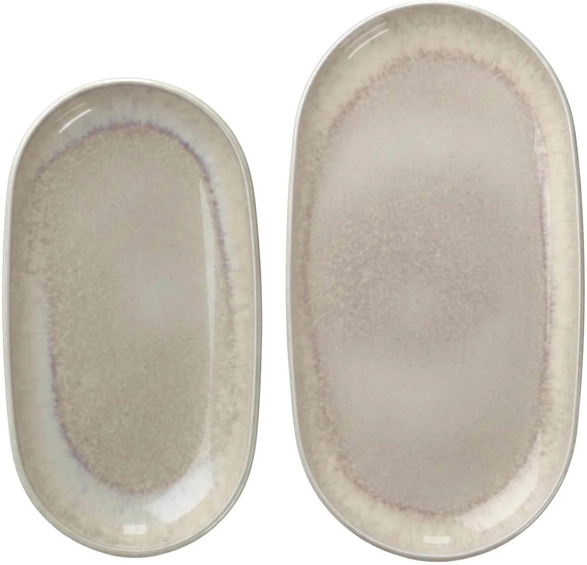 Servierplatten-Set Perlemor Sand Set van 2 fra Villeroy & Boch i Beige – produktbillede
