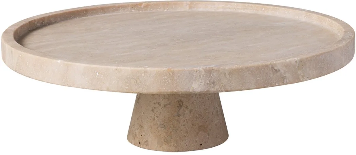 Servierschale mit Fuß Manufacture Travertine ø 28 cm de Villeroy & Boch en Beige – photo produit